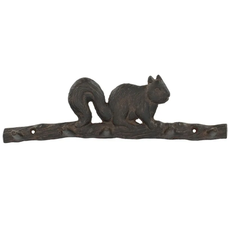 Wieszak Żeliwny Z Wiewiórką 36cm