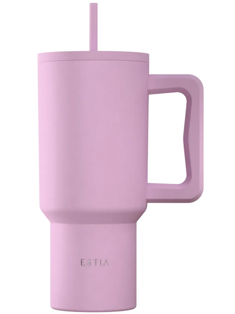 Kubek Termiczny Ze Słomką 900 ml Lavender