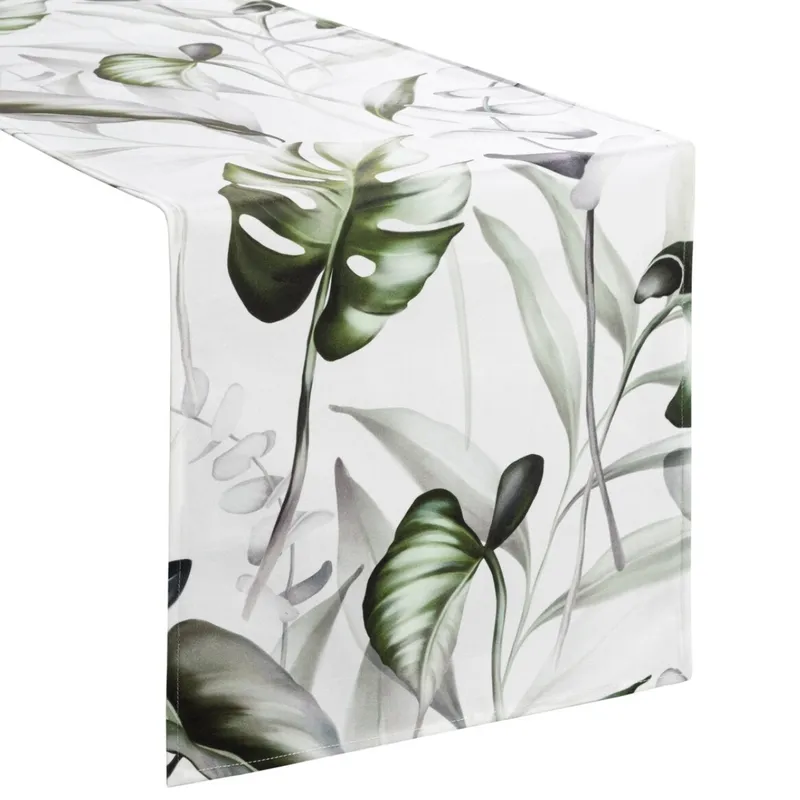 Bieżnik Welwetowy Ellen 40x140 cm Kwiaty