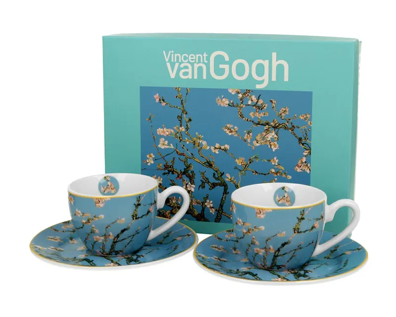 Zestaw 2 Filiżanek Espresso 90 ml Van Gogh Almond Blossom