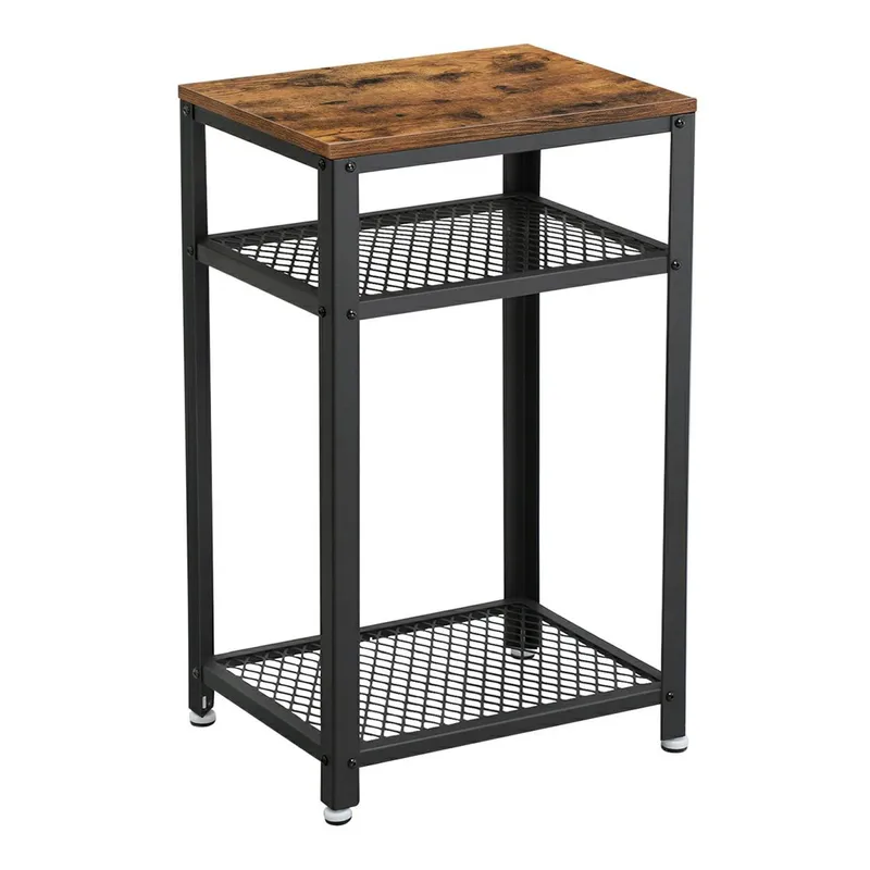 Stolik Półka Rustykalna LOFT 75cm - Czarna