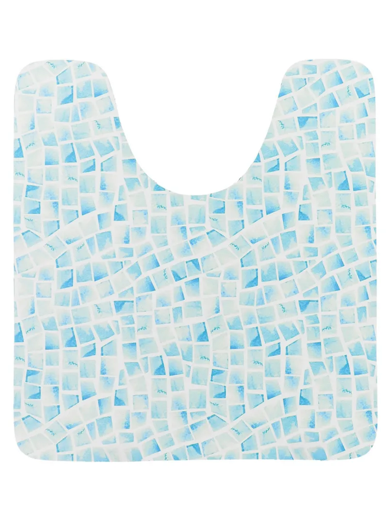 Dywanik Pod WC RAVENNE 45x50 cm Mozaika - Niebieska