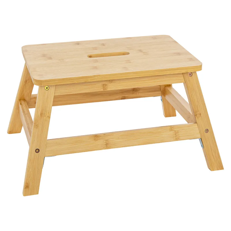 Bambusowy Stołek Wys. 38 cm