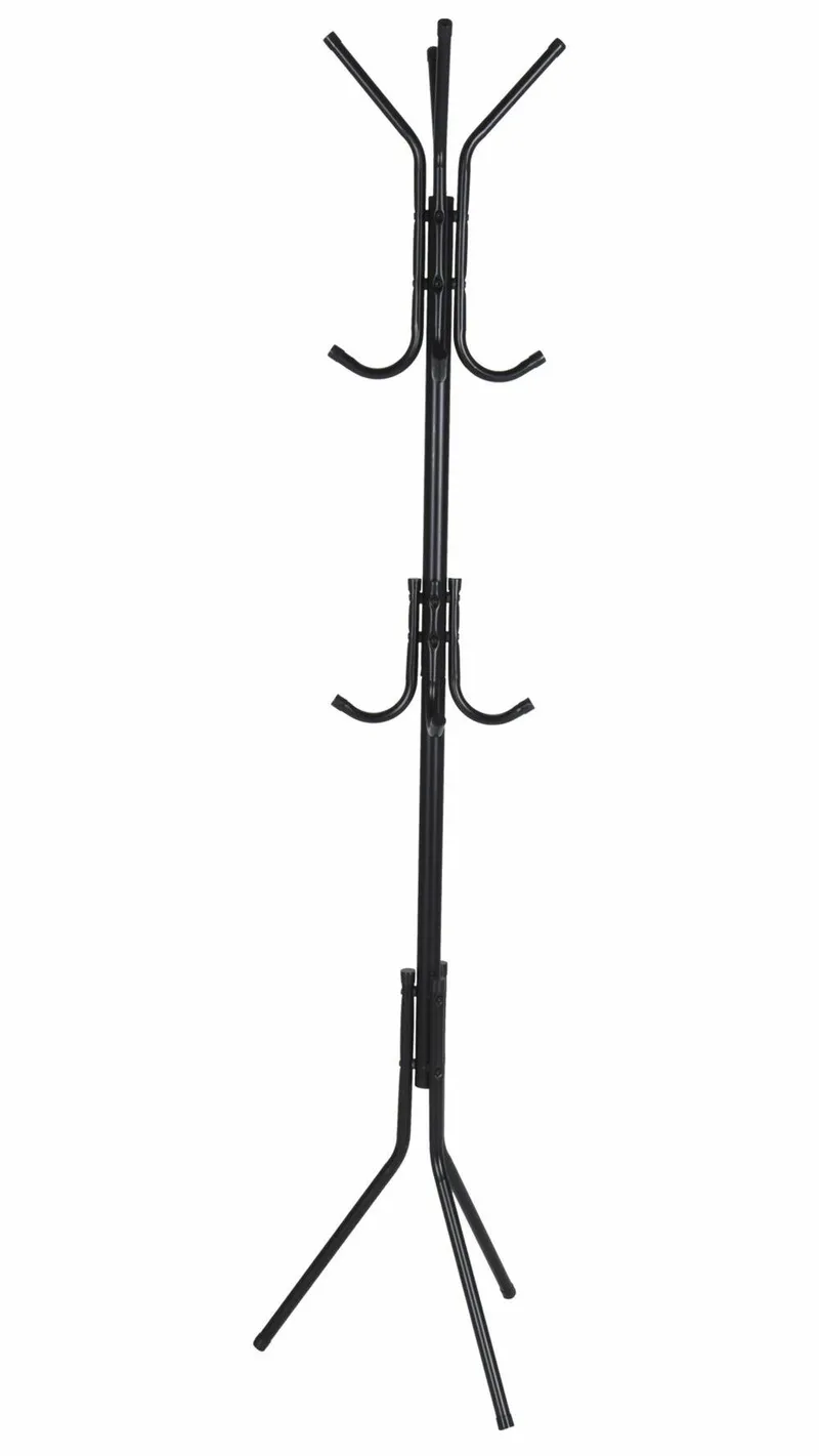 Wieszak Stojący Metalowy 175 cm - Czarny