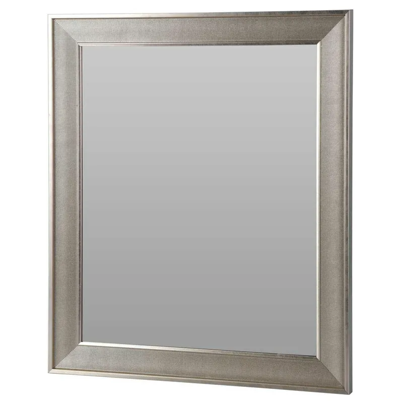 Lustro W Ozdobnej Ramie 50x60 cm - Srebrne