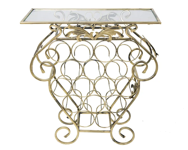 Barek Stojak Na 16 Butelek Garth - Złoty