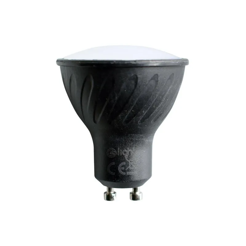 Żarówka LED 6W GU10 Ciepła 3000K - Czarna