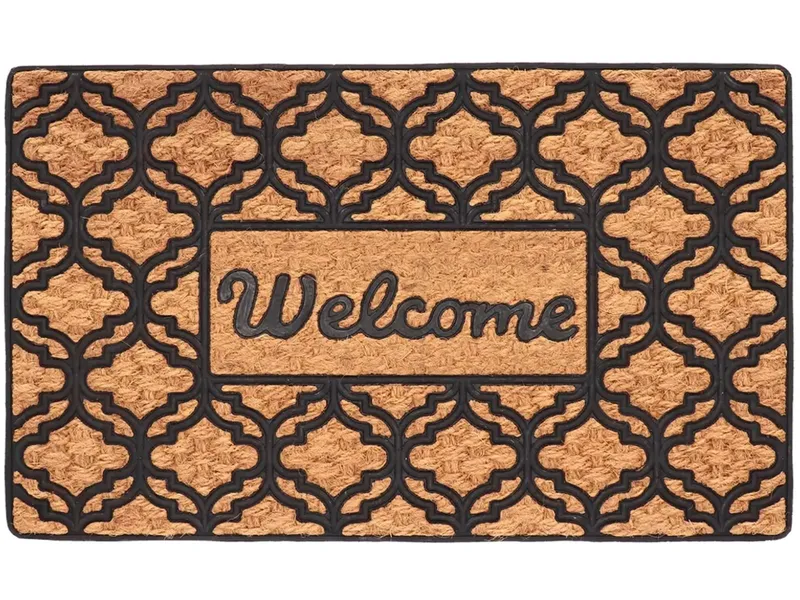 Wycieraczka Kokosowa Welcome Z Designerskim Wzorem 77 x 47 cm