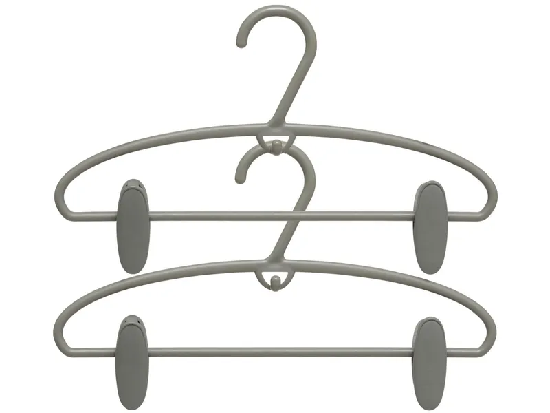 Zestaw 4 Wieszaków Hangclip - Szary