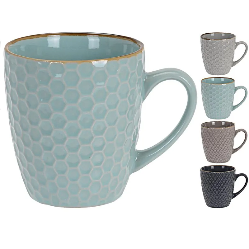 Zestaw Kubków Ceramicznych 4 szt 300 ml