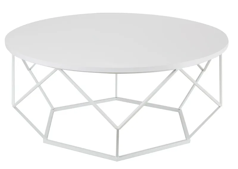 Stolik Kawowy Diamond 90 cm Biały