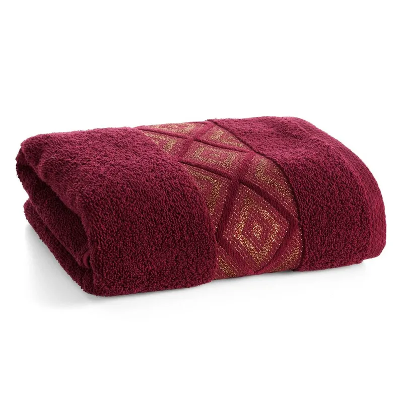 Ręcznik Z Błyszczącą Nicią AZARI 50x90 Bordo