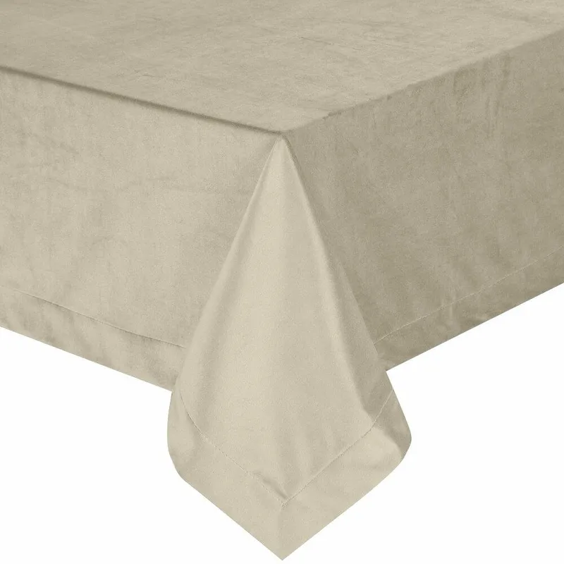 Obrus MELINDA 140x180 Listwa - Beżowy