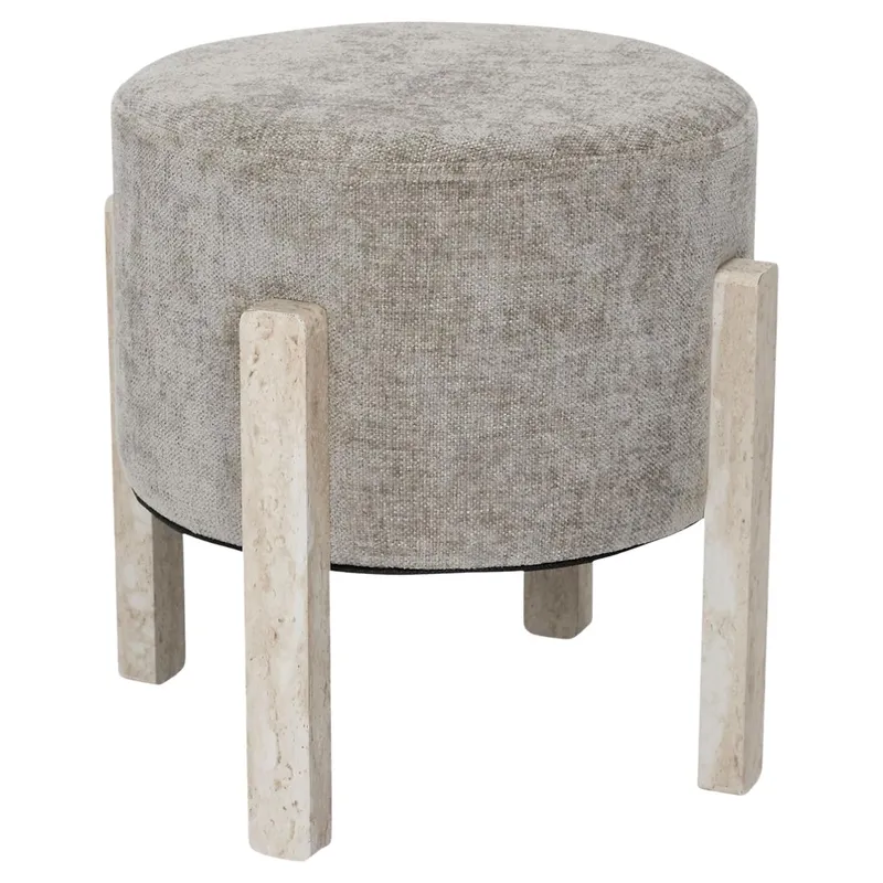 Pufa Tapicerowana SAVA W Kolorze Taupe