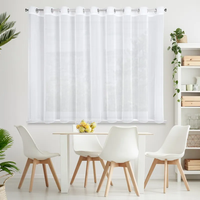 Firana MIREA 350x150 Przelotki - Biała