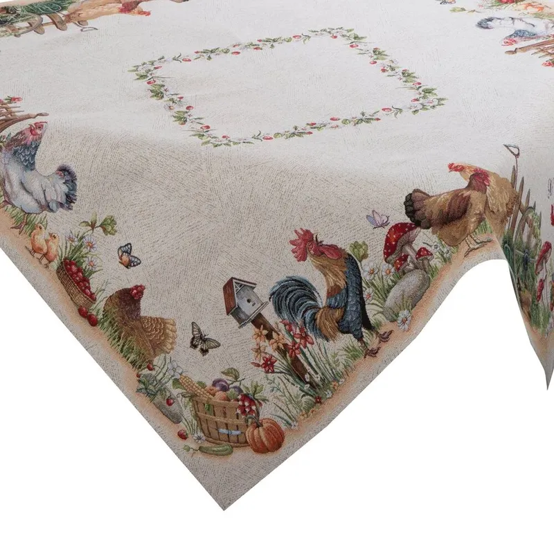 Obrus Gobelinowy 1287/NAT 100x100 cm Wiosenny