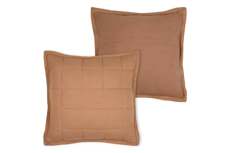 Poduszka ELLIE 45x45 Camel Pikowana