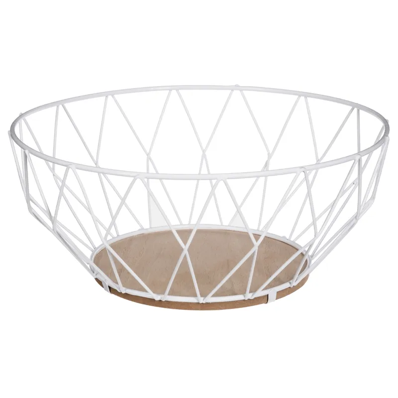 Metalowy Kosz Na Owoce Diamond White