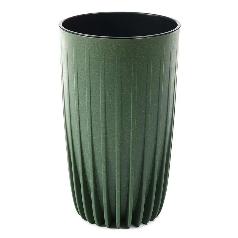 Donica Stripped Wysoka ECO Wood - Zielona