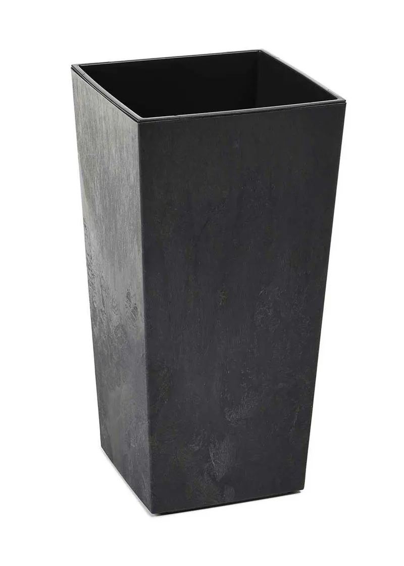 Donica Porto Beton H46X25X25 cm - Czarny