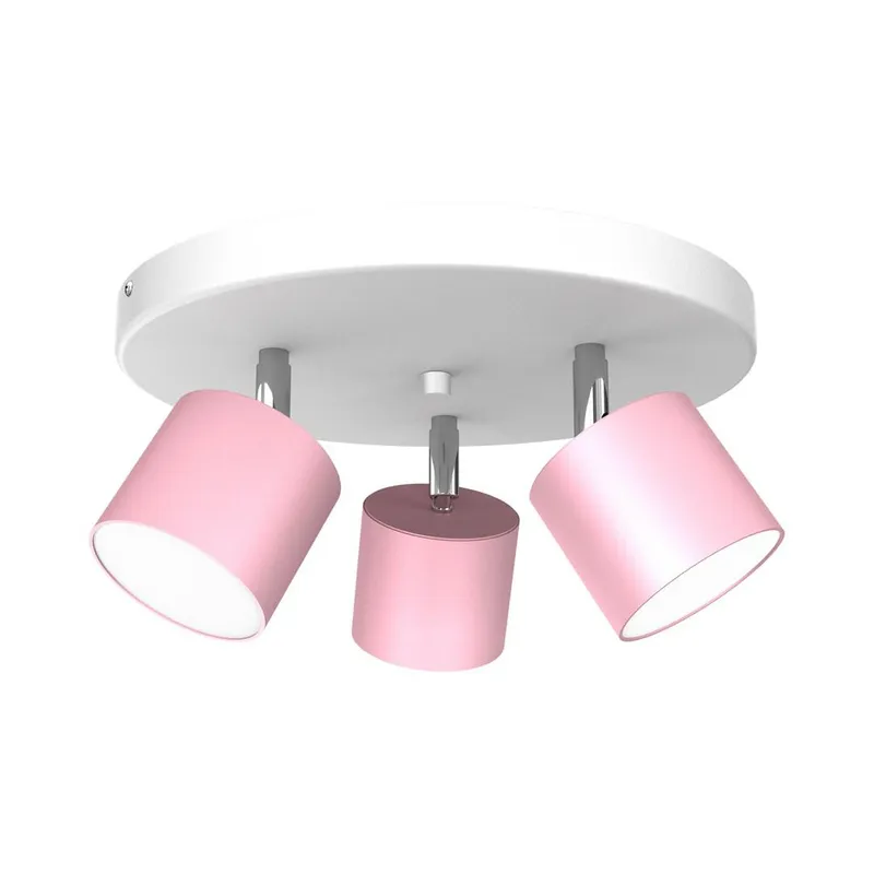 Lampa Sufitowa Spot DIXIE 3XGX53 - Różowy