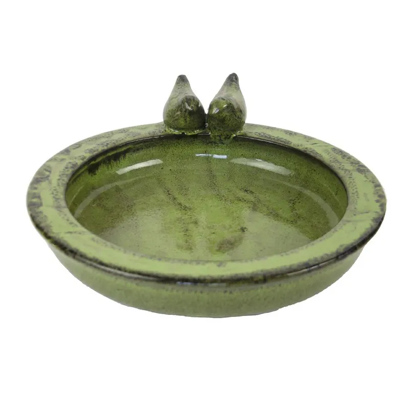 Poidełko Dla Ptaków Ceramiczne - Zielone