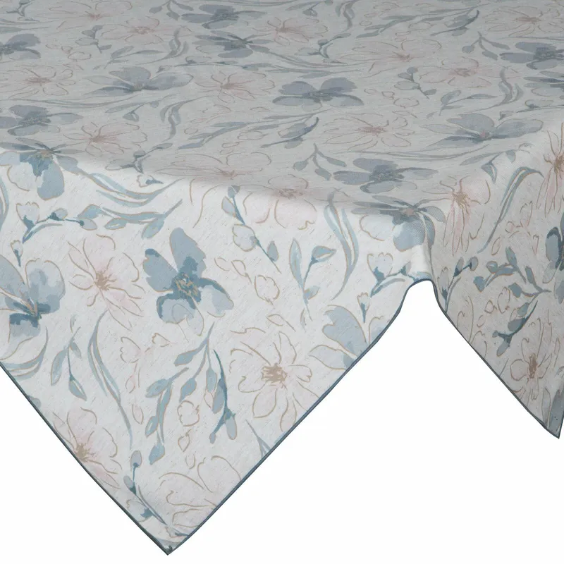 Obrus INES 10 85x85 cm Naturalny Kwiaty