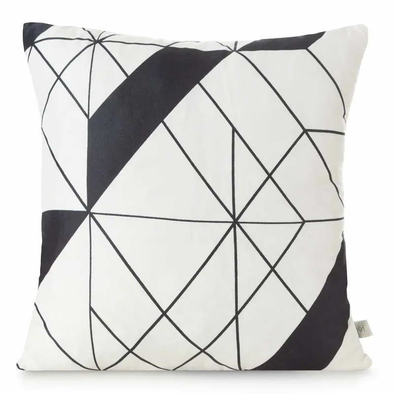 Poszewka GEO 40x40 cm Microfibra - Beżowa
