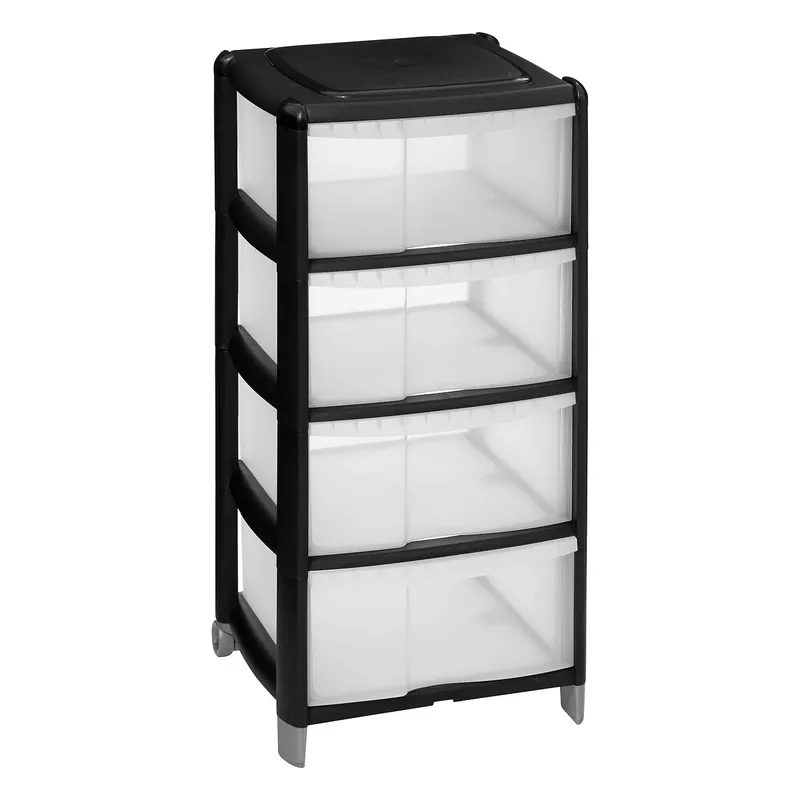 Organizer Z 4 Szufladami 85 cm - Czarny