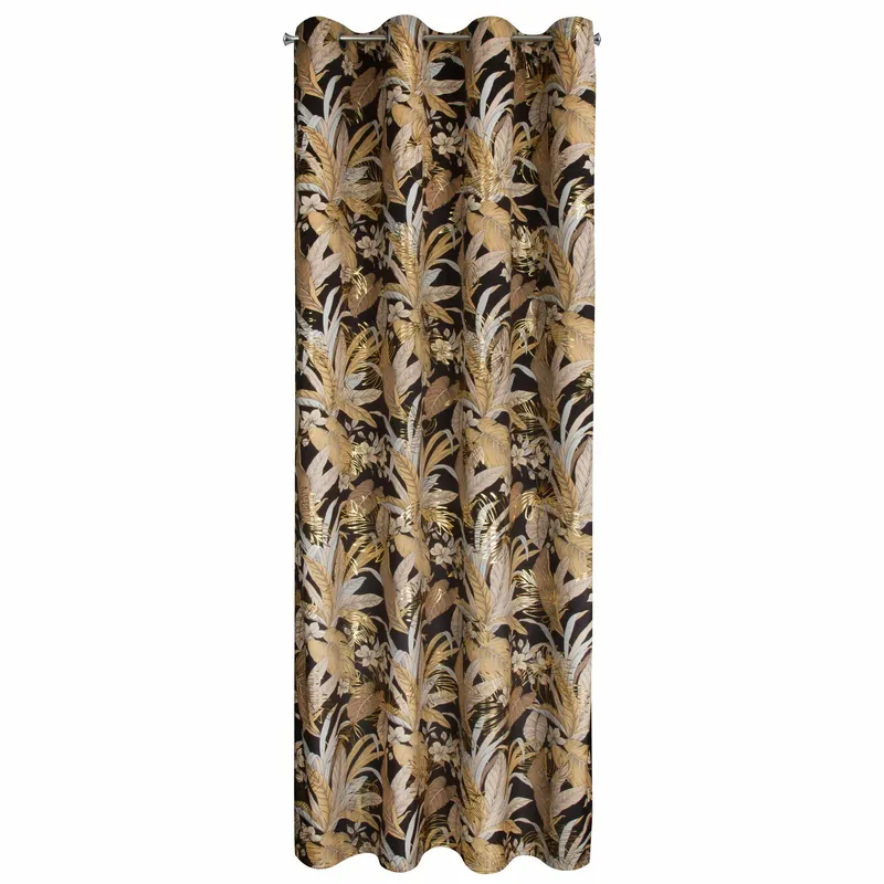 Zasłona ADEL 140x250 cm Czarno Złota