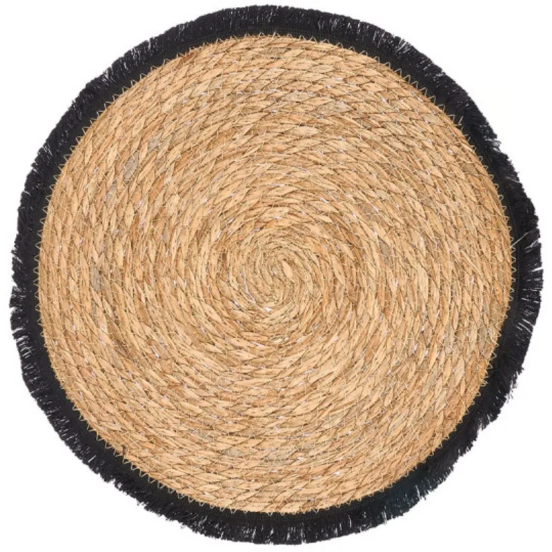 Podkładka Na Stół Boho 38 cm Frędzle - Czarne