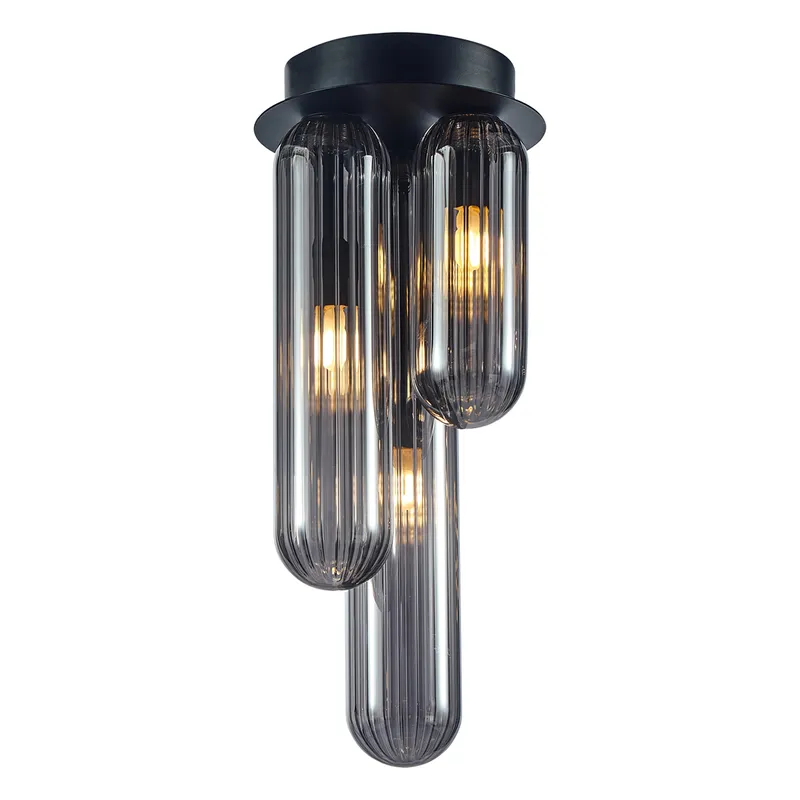 Lampa Sufitowa PAX Szklane Klosze - Czarny
