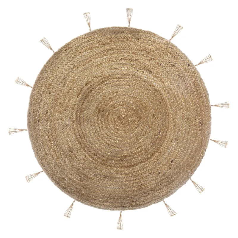 Okrągły Dywan Jutowy Cosy 80 cm Wykonany