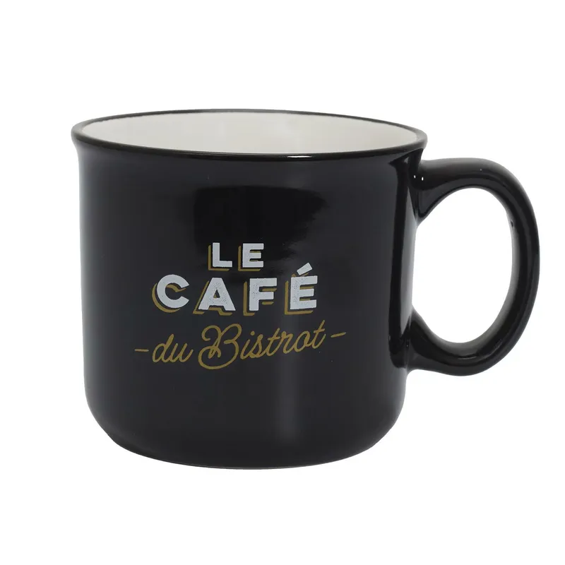 Stylowy Kubek Bistrot 450 ml - Czarny