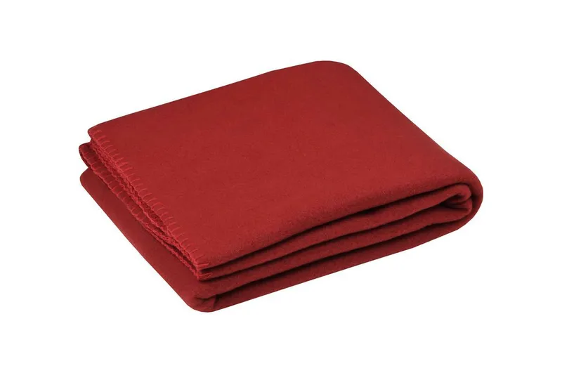 Koc Polarowy CARLTON 125x150 cm - Czerwony