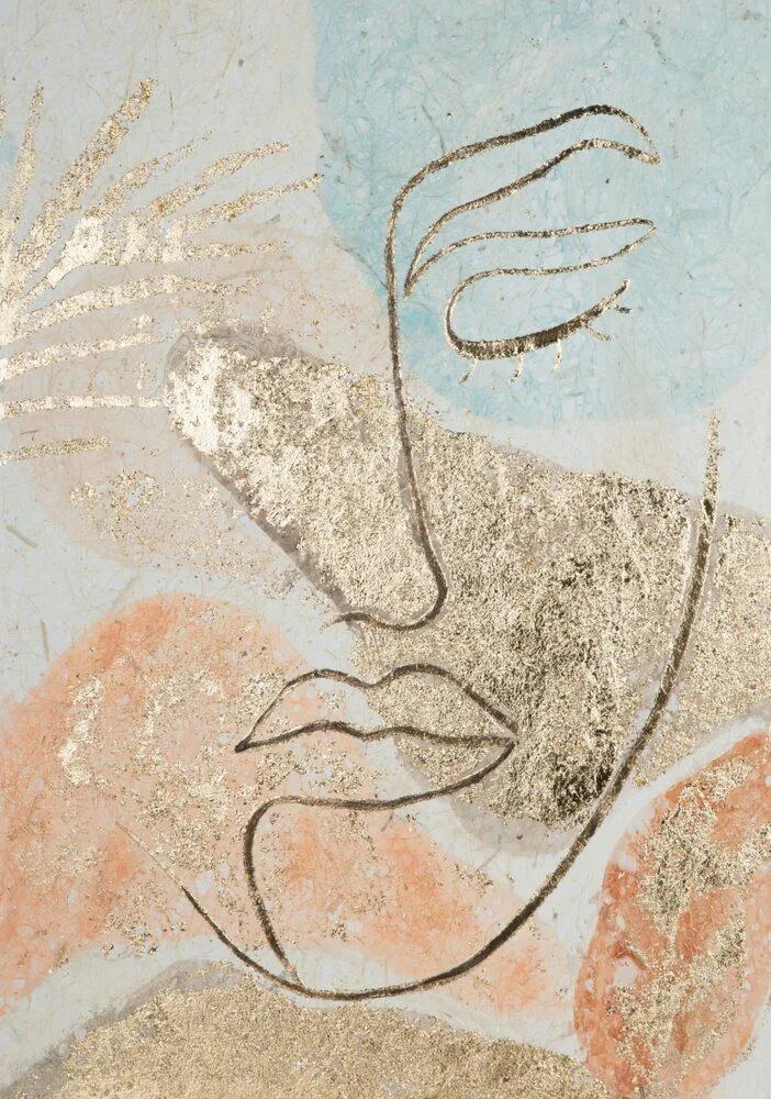 Obraz 399A 50x70 cm Abstrakcyjna Twarz