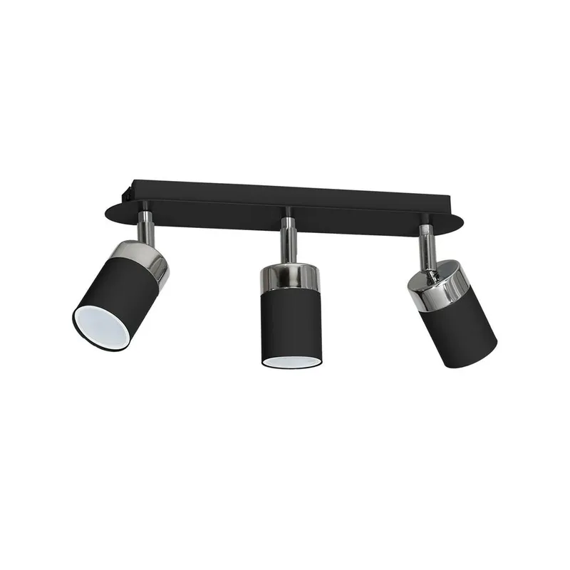 Lampa Sufitowa JOKER BLACK/CHROME 3XGU10