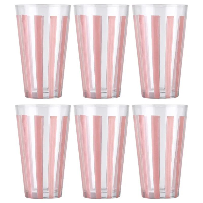 Szklanka Na Wodę 495 ml 6 szt. Ligne Róż