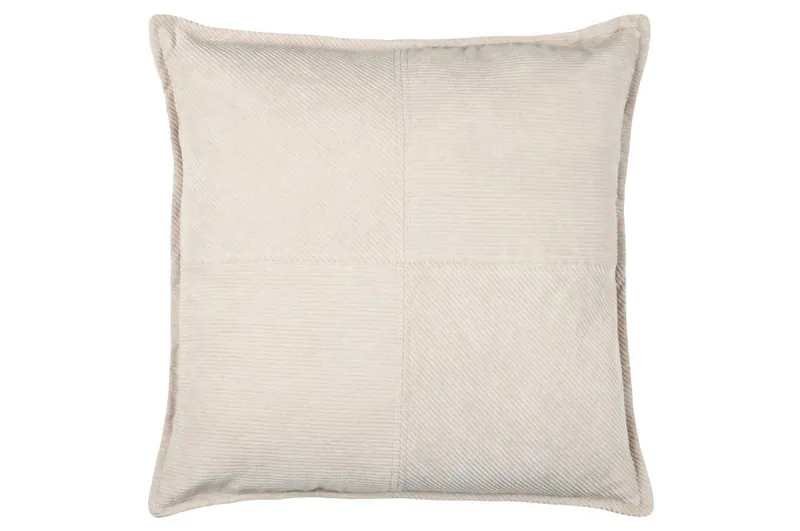 Poduszka DANDY 45x45 Jasnobeżowa Sztruks