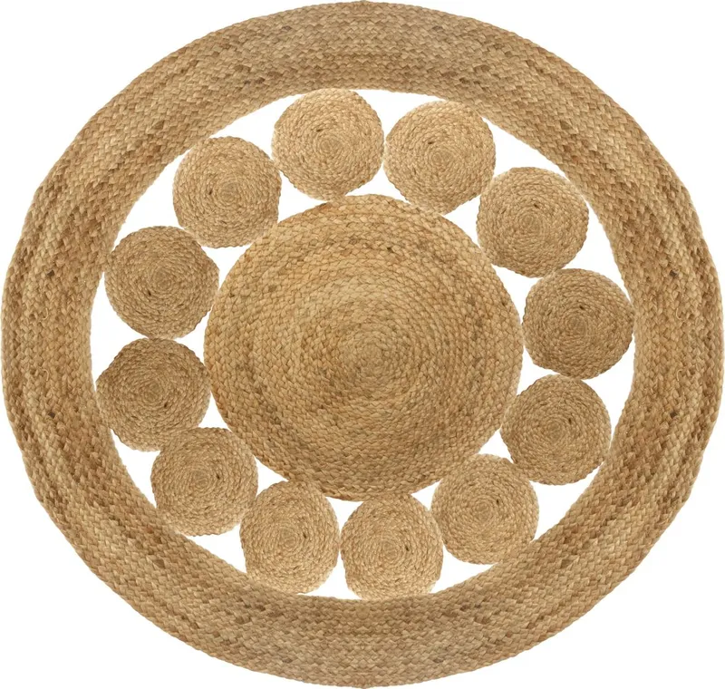 Okrągły Dywan Jutowy Lace 120 cm