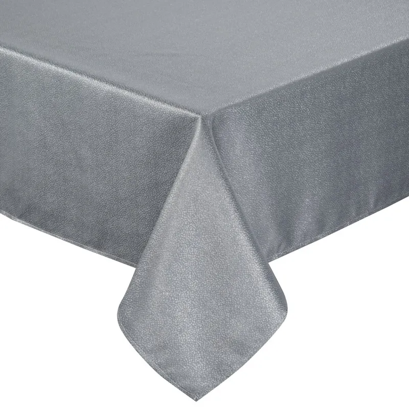 Obrus Edna 140x220 cm Stalowy Nić - Srebrna