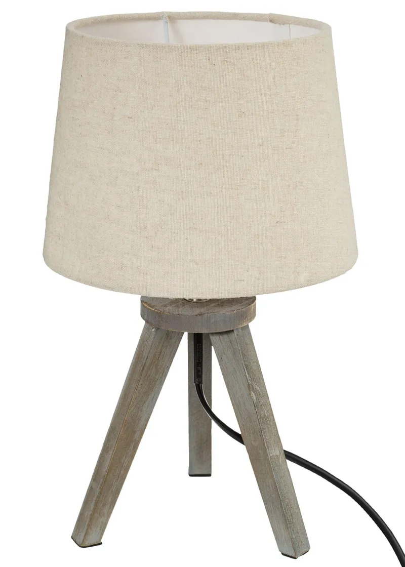 Lampka Nocna Na Trójnogu Aria Beige