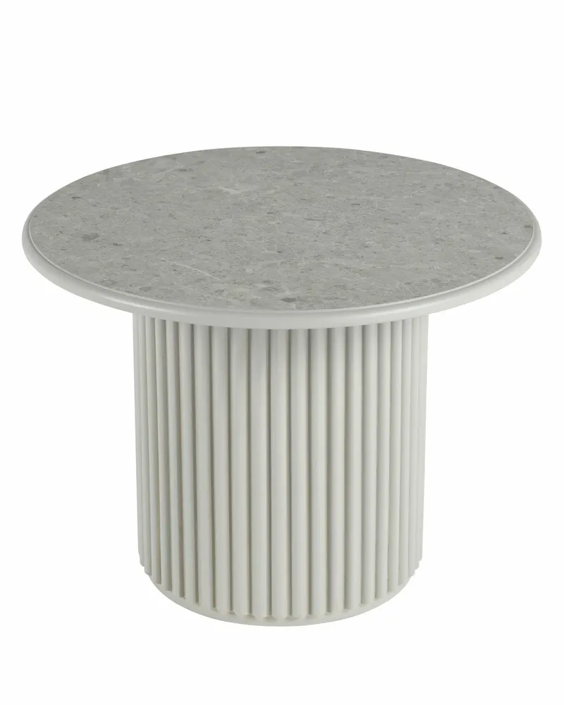 Okrągły Stolik Kawowy ROMA 60cm Szary