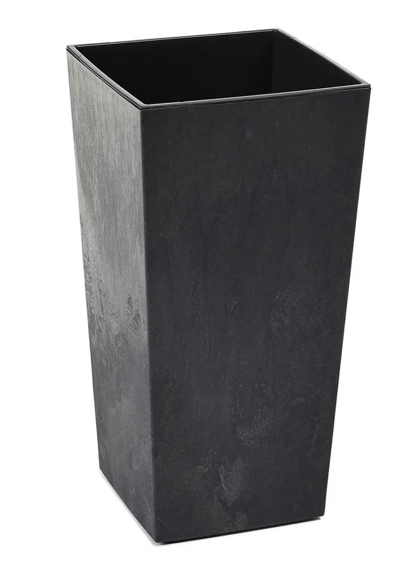 Donica Porto Beton H57X29X29 cm - Czarny