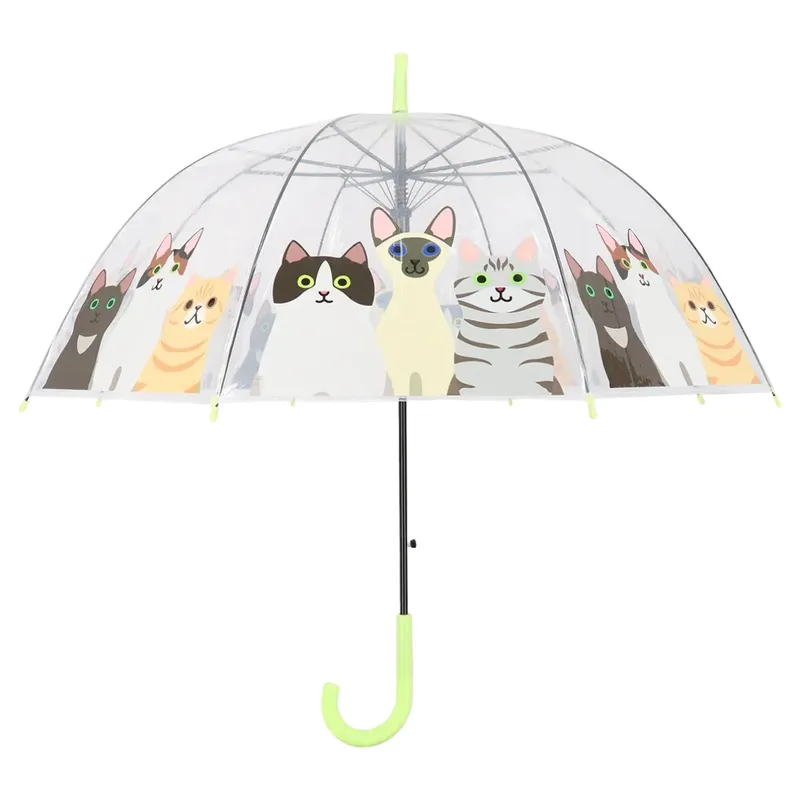 Parasol Transparentny Kotki 86,5 cm