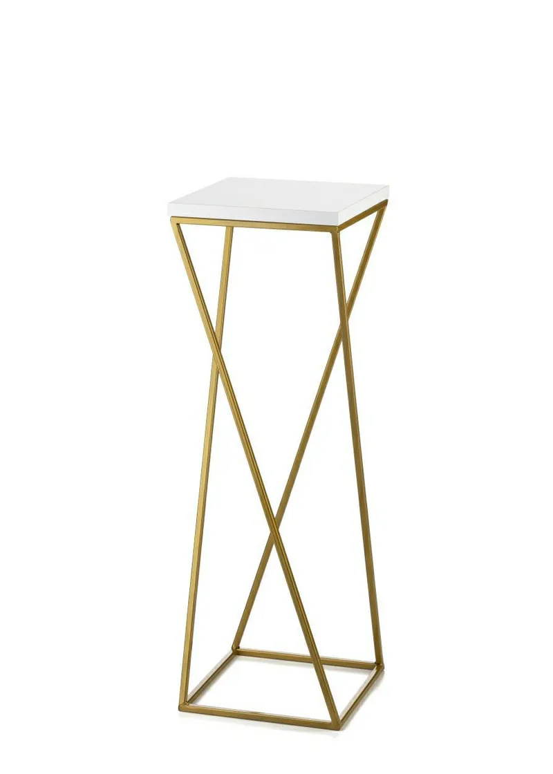 Kwietnik Stojący LOFT 70 cm MDF - Złoty