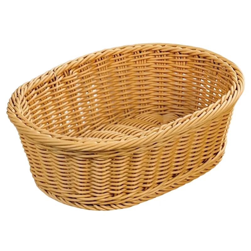 Koszyk Na Pieczywo I Owoce Do Serwowania 29X23XH9,5CM - Beżowy
