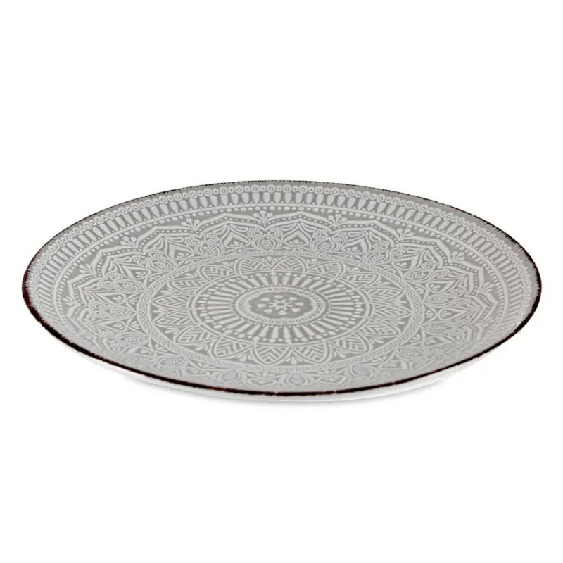 Talerz Obiadowy 27 cm MANDALA - Szary