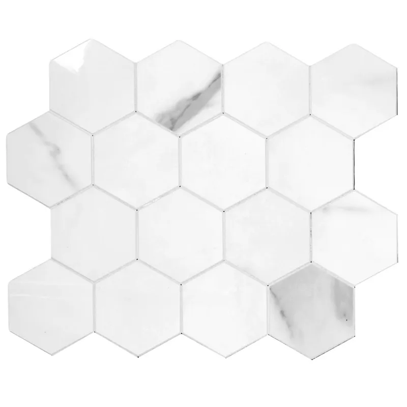Kafelek Samoprzylepny Marmurowa Mozaika Plaster Miodu 33x27,5 cm