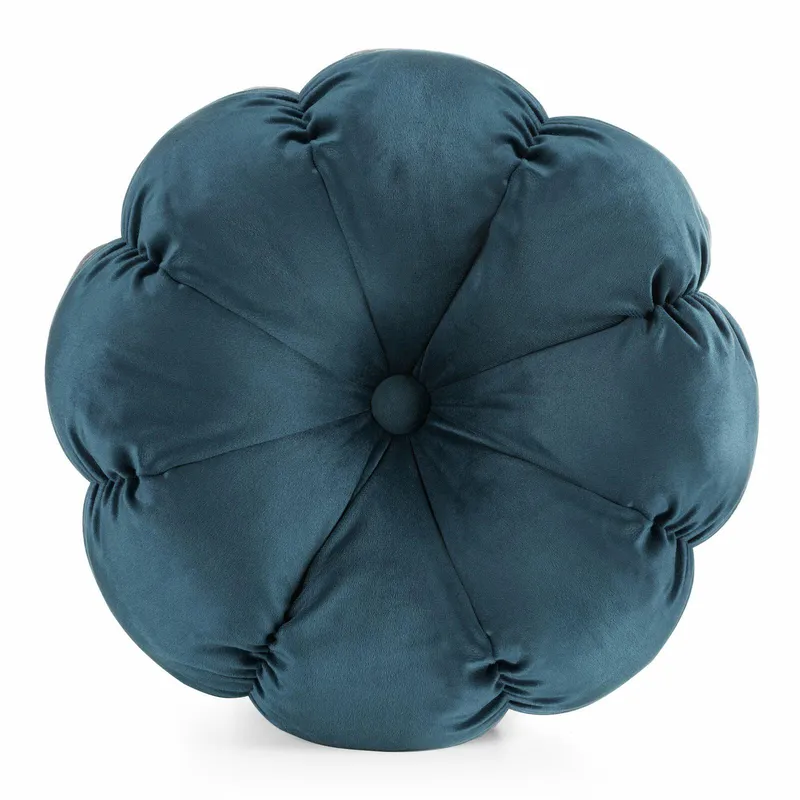Poduszka FLOWER 41 37x37 cm - Niebieska
